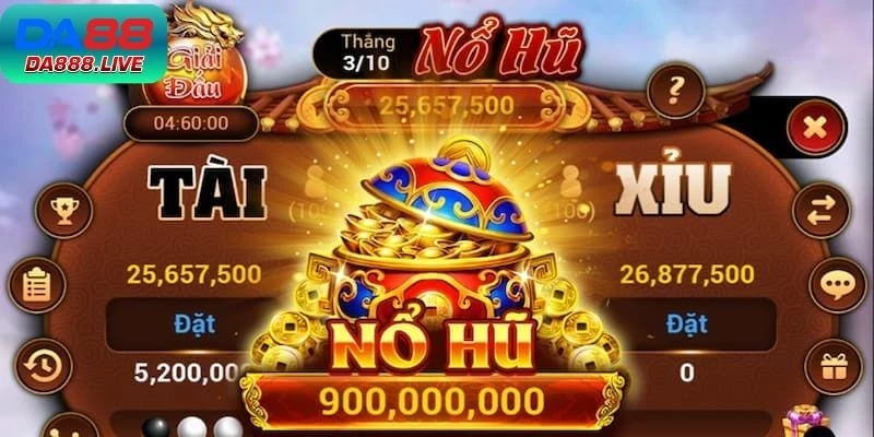 Nổ Hũ Tài Xỉu DA88 - Thách Thức Vận May Quay Hũ Lớn