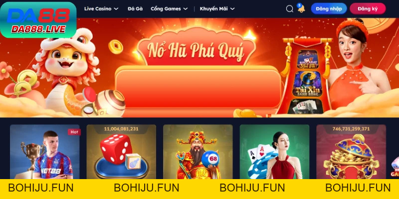 Sòng Bạc Trực Tuyến DA88 – Thế Giới Giải Trí Đẳng Cấp