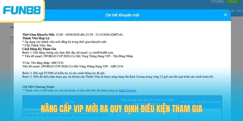 Nâng Cấp VIP Mới Ra - Nhận Thưởng 38.888 Kđ Hấp Dẫn